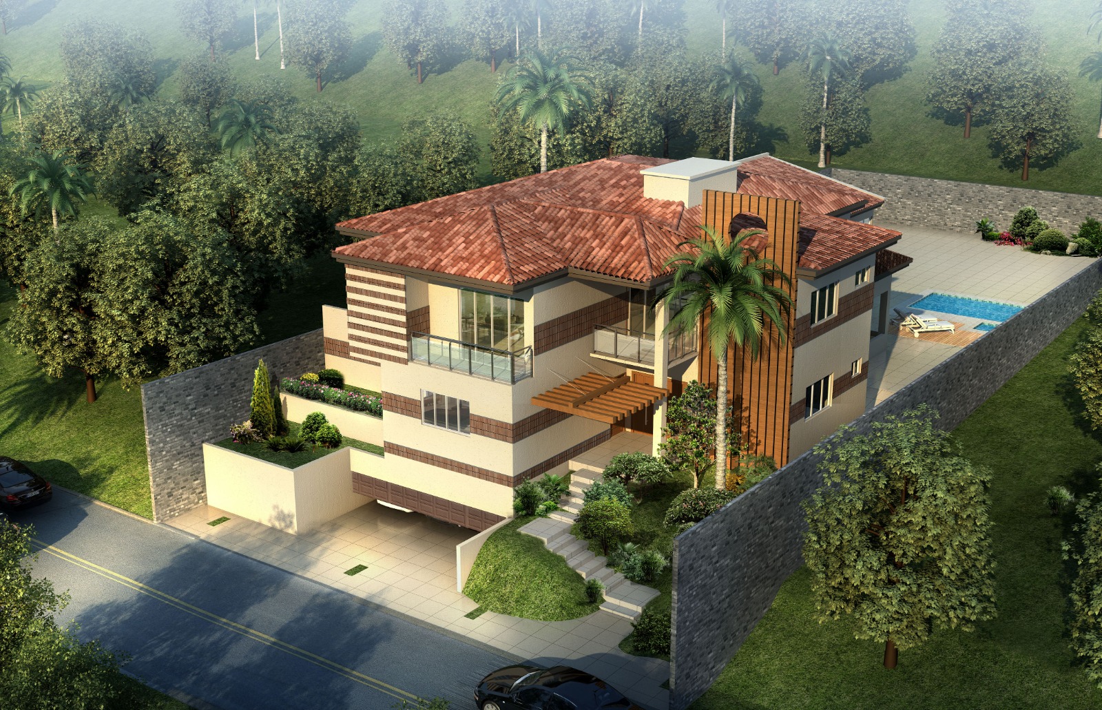 Villa contemporânea em condomínio
